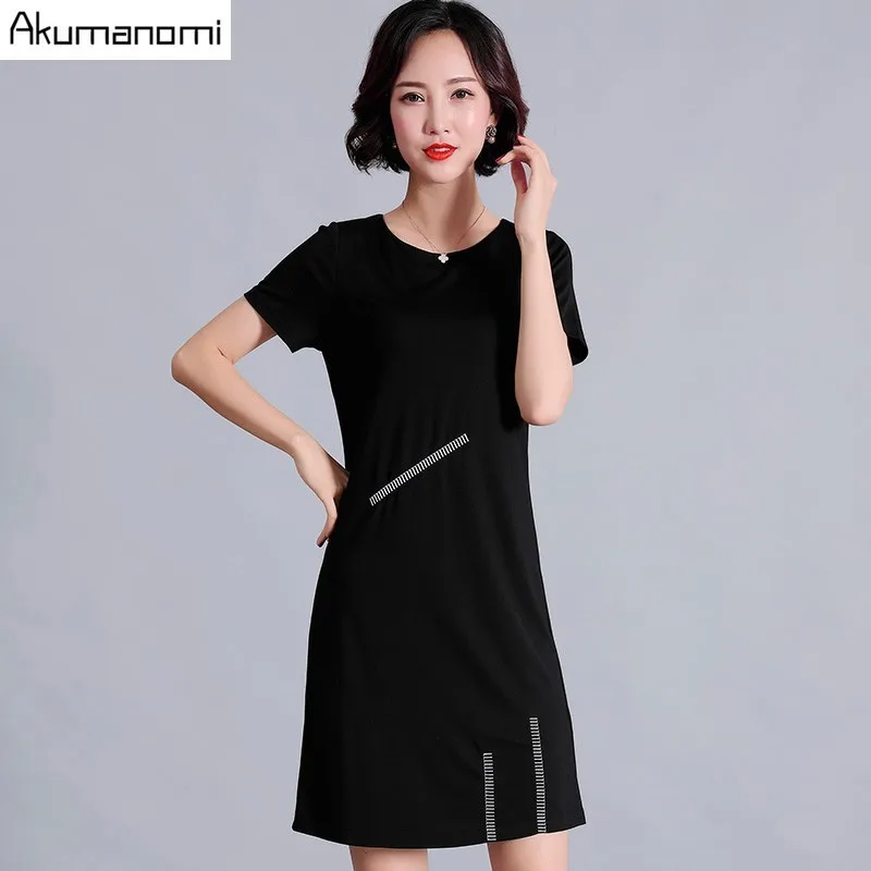 Summer Dress Women 2019 New Plus Size 5xl-m black o-neck Short Sleeve Party Dress Free Shipping Vestidos De Verano Jurken Robe
Summer Dress Women 2019 New Plus Size 5xl-m black o-neck Short Sleeve Party Dress Free Shipping Vestidos De Verano Jurken Robe