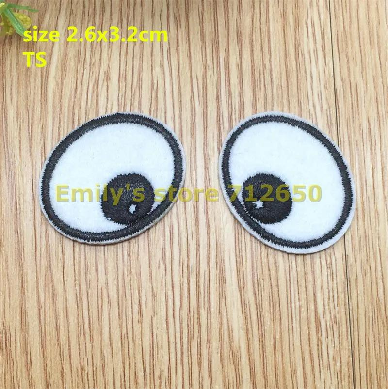New arrival 10 pcs (5 pairs) white eye 2.6x3.2cm Embroidered patches iron on Motif Applique TS fabric cloth embroidery accessory
New arrival 10 pcs (5 pairs) white eye 2.6x3.2cm Embroidered patches iron on Motif Applique TS fabric cloth embroidery accessory