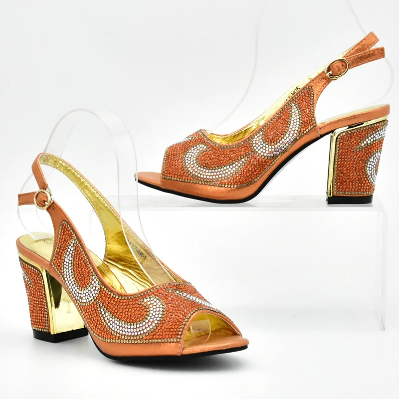 Комплект из туфель и сумок оранжевого цвета для женщин|shoe and bag set|pumps shoesdesigner shoes |