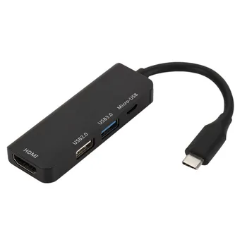 Asunflower Type C to 1080P HDMI USB 3.0 USB 2.0 Micro-USB Charge 4 Ports HUB USB C Splitter Laptop Adapter for MacBook Pro 13 15
Asunflower Type C to 1080P HDMI USB 3.0 USB 2.0 Micro-USB Charge 4 Ports HUB USB C Splitter Laptop Adapter for MacBook Pro 13 15