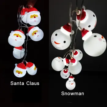 Santa Claus / Snowman LED Fairy String Light Battery Operated 10-LED 20-LED lighting for christmas Decoration Indoor Outdoor
Santa Claus / Snowman LED Fairy String Light Battery Operated 10-LED 20-LED lighting for christmas Decoration Indoor Outdoor