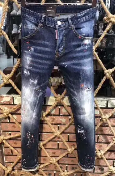 NEW Men Jeans Ripped for Men Skinny DSQ Jeans Pants Men Jeans Zipper Outwear Man Pants 9505
NEW Men Jeans Ripped for Men Skinny DSQ Jeans Pants Men Jeans Zipper Outwear Man Pants 9505