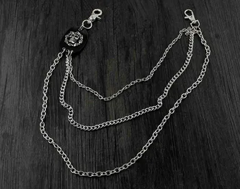 Men's Skull Gothic Biker Punk Trucker Pants Fob Keychain Jean Wallet Chain YL-27
Men's Skull Gothic Biker Punk Trucker Pants Fob Keychain Jean Wallet Chain YL-27