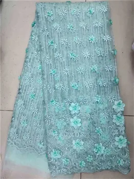 Hot Sale 3D Flower stones African Lace Fabric For Wedding Nigeria Mesh Fabric Embroidered High Quality With Beads 5yards/lot
Hot Sale 3D Flower stones African Lace Fabric For Wedding Nigeria Mesh Fabric Embroidered High Quality With Beads 5yards/lot