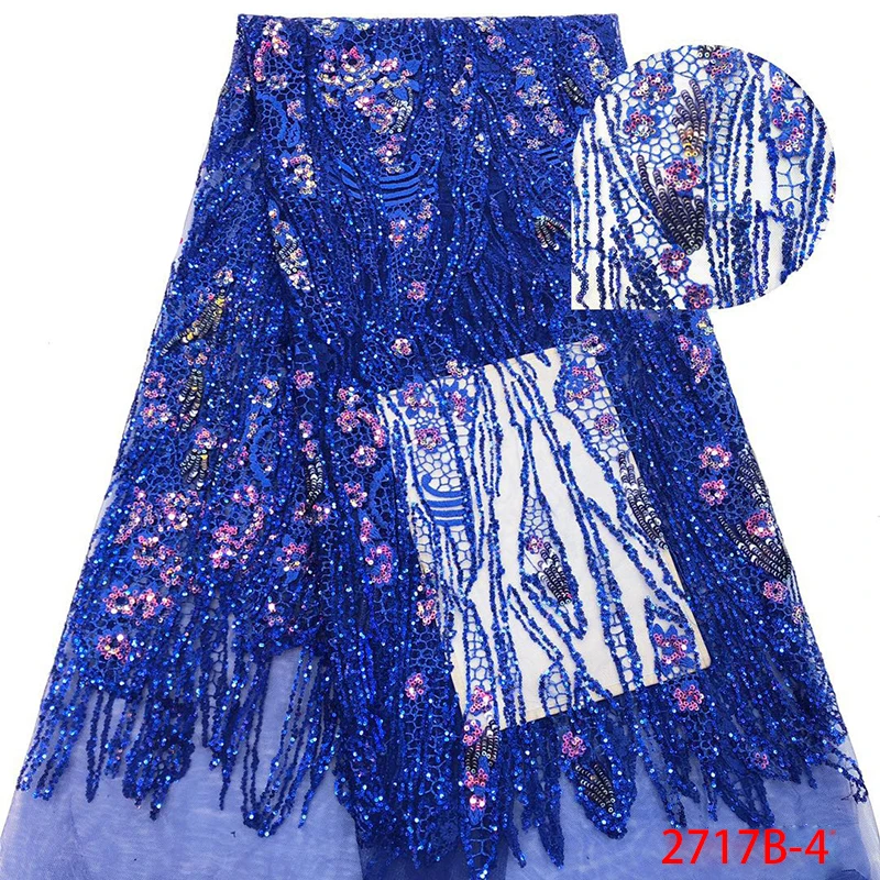 New Arrival Luxury Organza Lace Fabric Royal Blue African Lace Fabric 2019 High Quality Lace For French Evening Dress NA2717B-1
New Arrival Luxury Organza Lace Fabric Royal Blue African Lace Fabric 2019 High Quality Lace For French Evening Dress NA2717B-1
