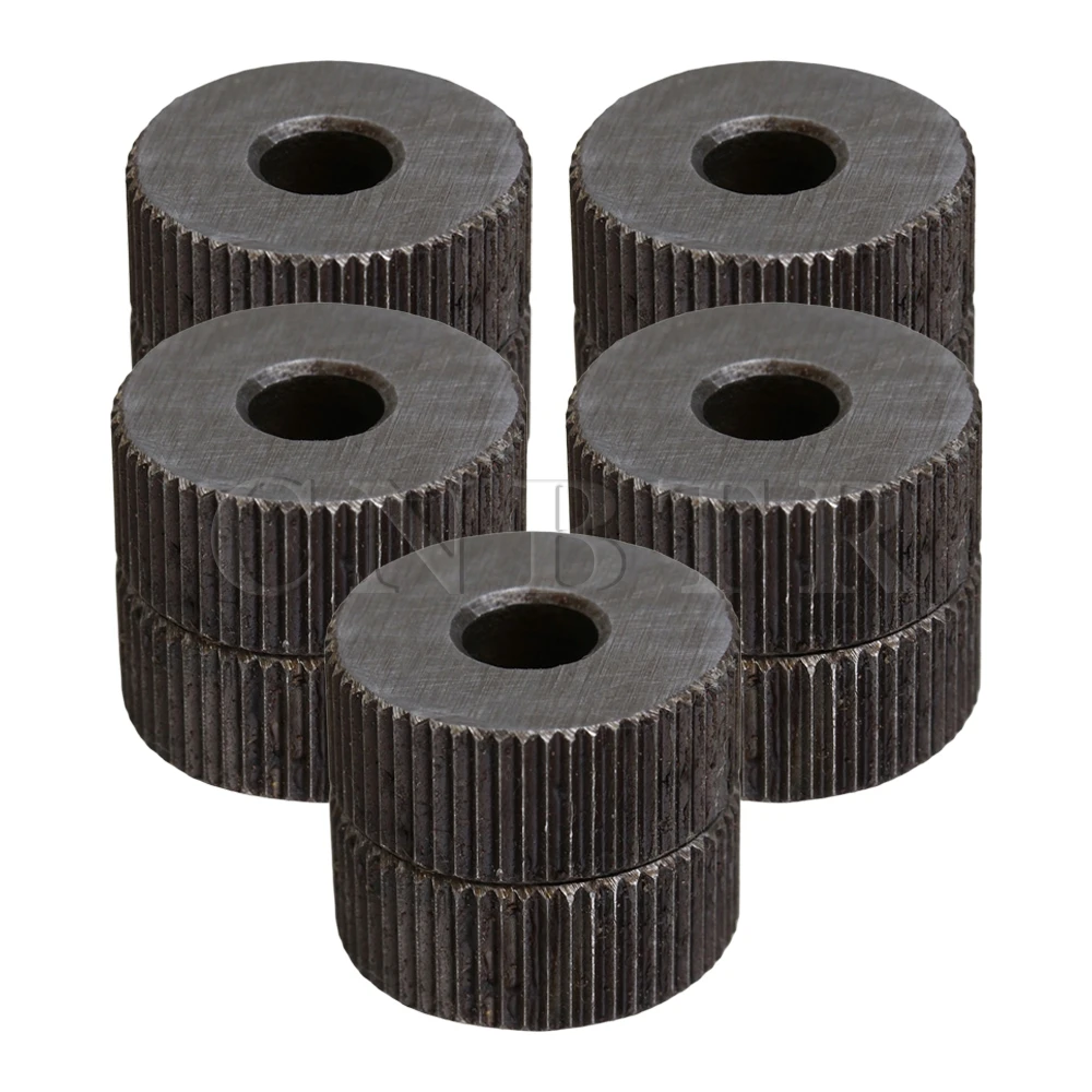 CNBTR Silver Steel Single Straight Coarse Knurl Wheel 19mm Knurling Roller 1mm Pitch for Metal Working Pack of 10
CNBTR Silver Steel Single Straight Coarse Knurl Wheel 19mm Knurling Roller 1mm Pitch for Metal Working Pack of 10