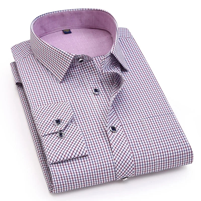 Mens Formal Business Checkered Plaid Pattern Dress Shirts with Left Chest Pocket Smart Casual Long Sleeve Work Office Tops Shirt
Mens Formal Business Checkered Plaid Pattern Dress Shirts with Left Chest Pocket Smart Casual Long Sleeve Work Office Tops Shirt