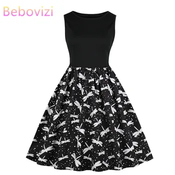 Bebovizi Fashion Casual Summer 2019 Patchwork O-Neck 50s 60s Vintage Dresses Festa Evening Party Dress Sleeveless Sexy Vestidos
Bebovizi Fashion Casual Summer 2019 Patchwork O-Neck 50s 60s Vintage Dresses Festa Evening Party Dress Sleeveless Sexy Vestidos