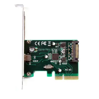 PCI Express X4 TO One USB 3.1 Type-C Converter Card Adapter +15 pin SATA Power Connector
PCI Express X4 TO One USB 3.1 Type-C Converter Card Adapter +15 pin SATA Power Connector