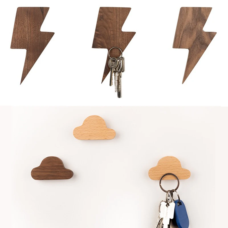 idYllife 2pc Set Wood Key Hooks Magnetic Cloud Lightening Home Decoration Wall Magnet Vestibule Keyring Holder Organization Rack
idYllife 2pc Set Wood Key Hooks Magnetic Cloud Lightening Home Decoration Wall Magnet Vestibule Keyring Holder Organization Rack