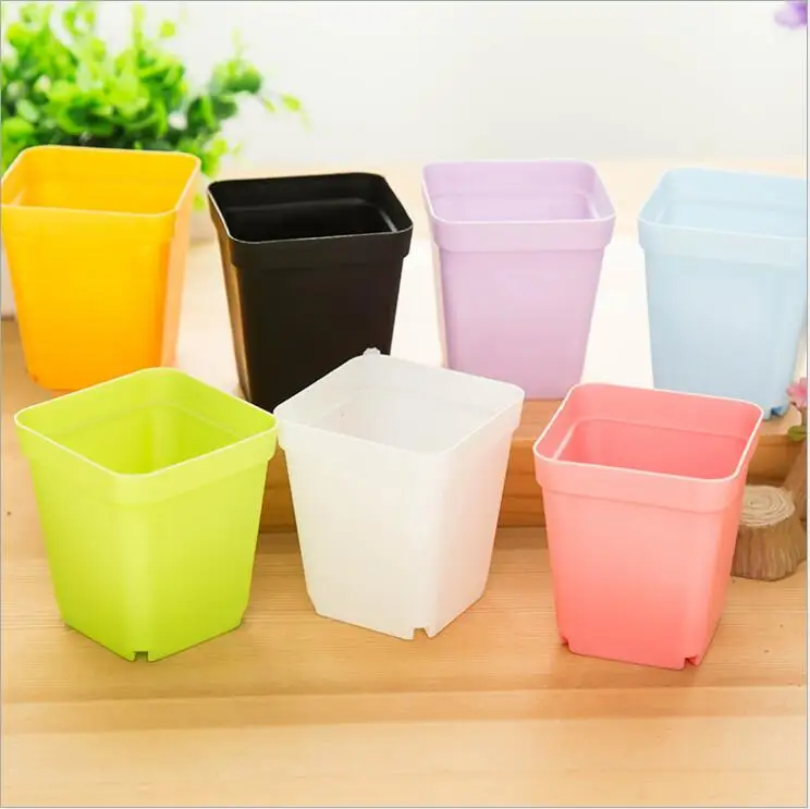 2/5/10set/lot Garden Stuff Mini Plastic Flower Pots+Plastic Tray Vase Square Flower Bonsai Planter Nursery Pots Garden Supplies
2/5/10set/lot Garden Stuff Mini Plastic Flower Pots+Plastic Tray Vase Square Flower Bonsai Planter Nursery Pots Garden Supplies