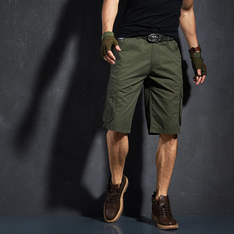 Mens Summer Loose Cotton Multi-pocket Cargo Shorts Outdoor Sports Hiking Climbing Wearproof Breathable Knee Length Short Trouser
Mens Summer Loose Cotton Multi-pocket Cargo Shorts Outdoor Sports Hiking Climbing Wearproof Breathable Knee Length Short Trouser