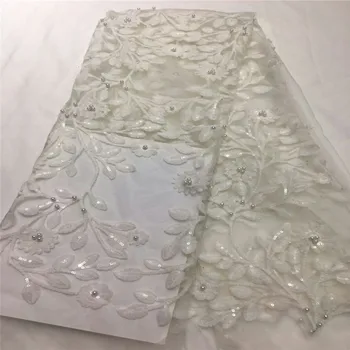 Cassiel Nigerian French Tulle Lace With Beads+Sequins African Embroidery Net Fabric, Indian Lace Fabric In White
Cassiel Nigerian French Tulle Lace With Beads+Sequins African Embroidery Net Fabric, Indian Lace Fabric In White