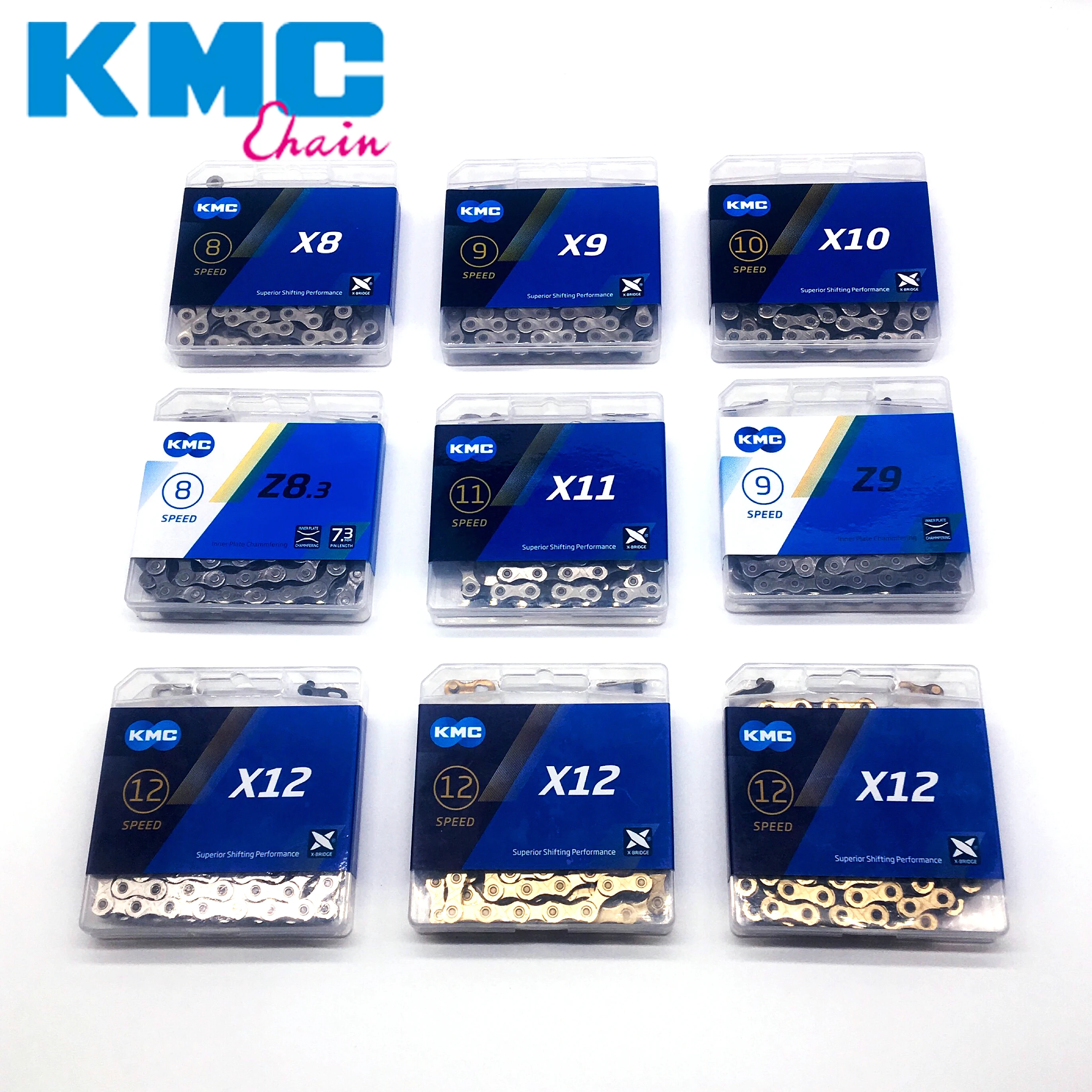 KMC Bicycle Chain Full Range X8 X9 X10 X11 X12 X10L X11L X8EPT X9EPT X10EPT 11EPT X10EL X11EL X10SL X10SL With Original box
KMC Bicycle Chain Full Range X8 X9 X10 X11 X12 X10L X11L X8EPT X9EPT X10EPT 11EPT X10EL X11EL X10SL X10SL With Original box