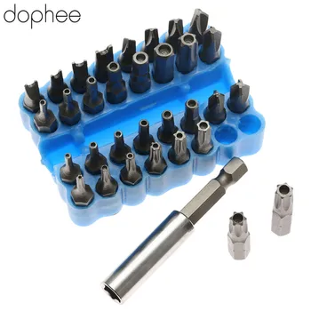 dophee 33Pcs Screwdriver Drill Bit Set Hollow Tamper Proof Torx Bit Spanner Star Hex Holder Rod Magnetic Screwdriver Bit Tools
dophee 33Pcs Screwdriver Drill Bit Set Hollow Tamper Proof Torx Bit Spanner Star Hex Holder Rod Magnetic Screwdriver Bit Tools
