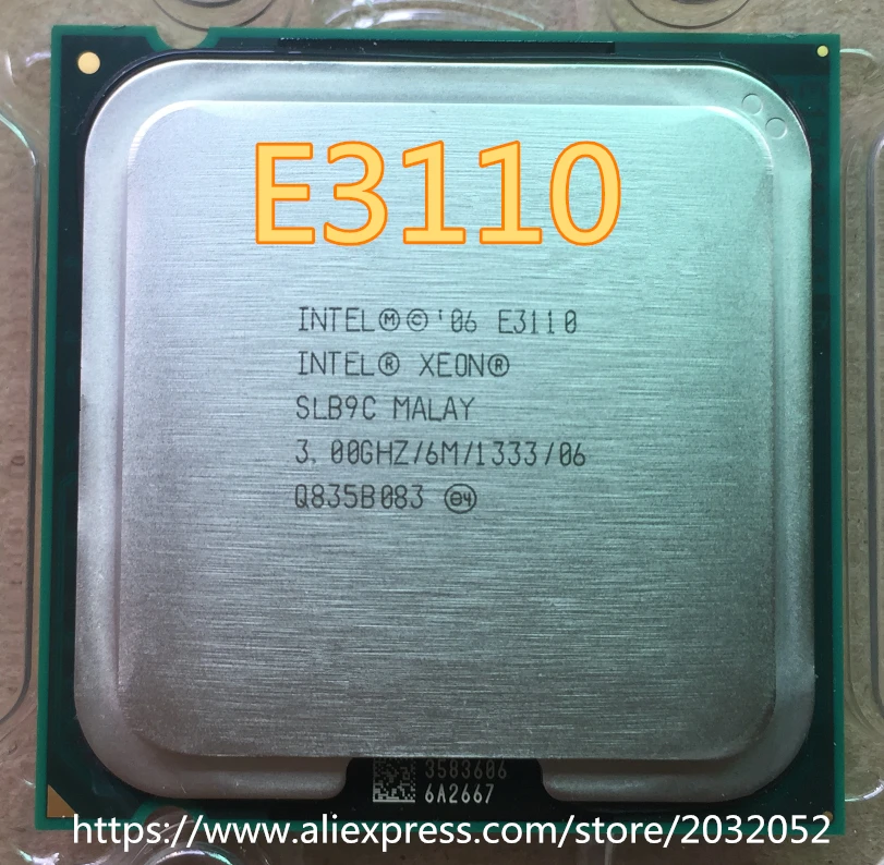 Original Intel Xeon E3110 CPU Processor (3.0Ghz/ 6M /1333GHz) Socket 775 (working 100% Free Shipping)
Original Intel Xeon E3110 CPU Processor (3.0Ghz/ 6M /1333GHz) Socket 775 (working 100% Free Shipping)