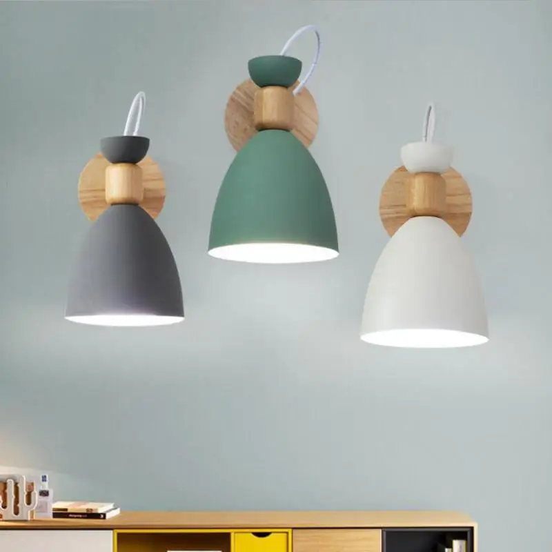 bedroom wall light modern wall lamp wooden wall lights for kitchen dining restaurant Nordic macaroon 5 colors E27 steering head
bedroom wall light modern wall lamp wooden wall lights for kitchen dining restaurant Nordic macaroon 5 colors E27 steering head
