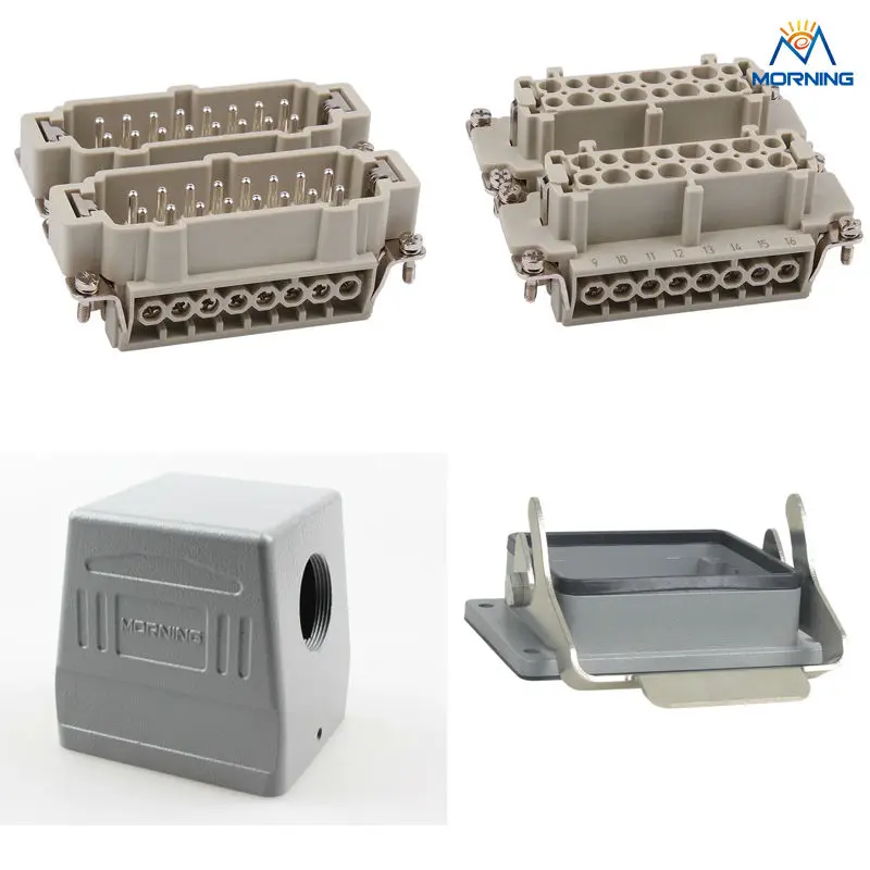 HE-032, A Whole Set Industrial Screw Terminal Copper Alloy Side Entry 32 Pins Current 16A Voltage 500V Heavy Duty Connector
HE-032, A Whole Set Industrial Screw Terminal Copper Alloy Side Entry 32 Pins Current 16A Voltage 500V Heavy Duty Connector