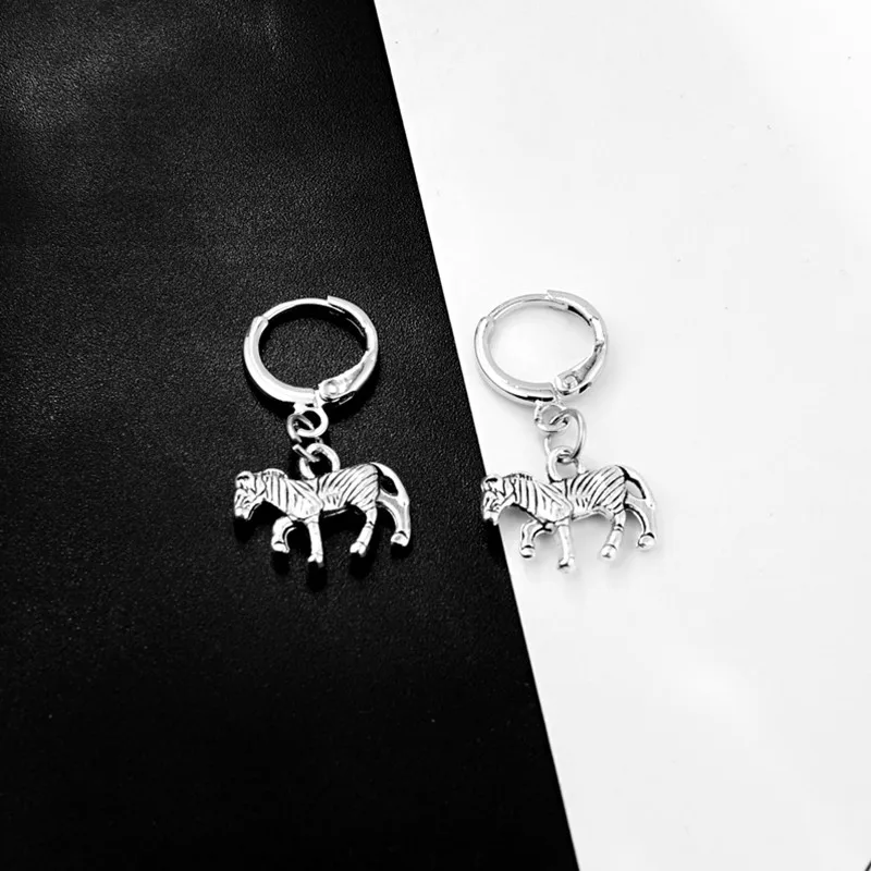 Animal Design European Silver Horse Hoop Earrings Small Dangle Female Earring Women Jewelry Statement Pendant Metal Earrings
Animal Design European Silver Horse Hoop Earrings Small Dangle Female Earring Women Jewelry Statement Pendant Metal Earrings