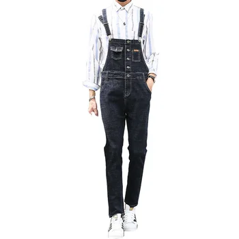 2020 Fashion Explosive Men's Jeans Korean Denim Bib Men's Japanese Workwear Jumpsuit Youth Slim Male/Men Sling Denim Trousers 
2020 Fashion Explosive Men's Jeans Korean Denim Bib Men's Japanese Workwear Jumpsuit Youth Slim Male/Men Sling Denim Trousers