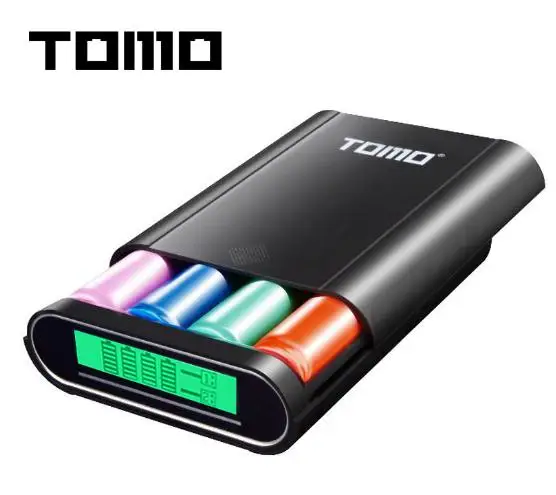 

TOMO T4 Smart Power Charger C4 X 18650 Li-ion Battery 5V 2A Powerbank Case Portable DIY Power Bank Box Charger For 18650 Battery