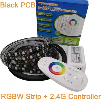 5M 12V 5050 RGBW or RGBWW LED Strip 60LED/M Black PCB IP20 IP65 IP67 Waterproof LED Tape + 2.4G RF Touch Remote RGBW Controller
5M 12V 5050 RGBW or RGBWW LED Strip 60LED/M Black PCB IP20 IP65 IP67 Waterproof LED Tape + 2.4G RF Touch Remote RGBW Controller