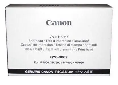 Nozzle Inkjet Printer QY6-0062 Original Inkjet Print Head 0062 Printer Print Head for Canon iP7500 iP7600 MP950 MP960 MP970
Nozzle Inkjet Printer QY6-0062 Original Inkjet Print Head 0062 Printer Print Head for Canon iP7500 iP7600 MP950 MP960 MP970