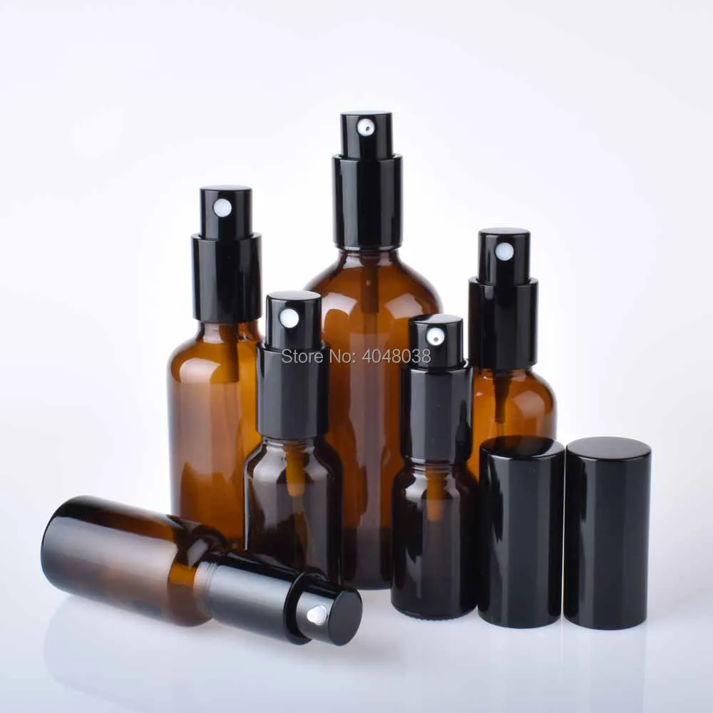 Various Specifications Essence Oil Container Dark Brown Spray Bottle Empty Glass Emulsion Bottle Portable Liquid Foundation Case (2)