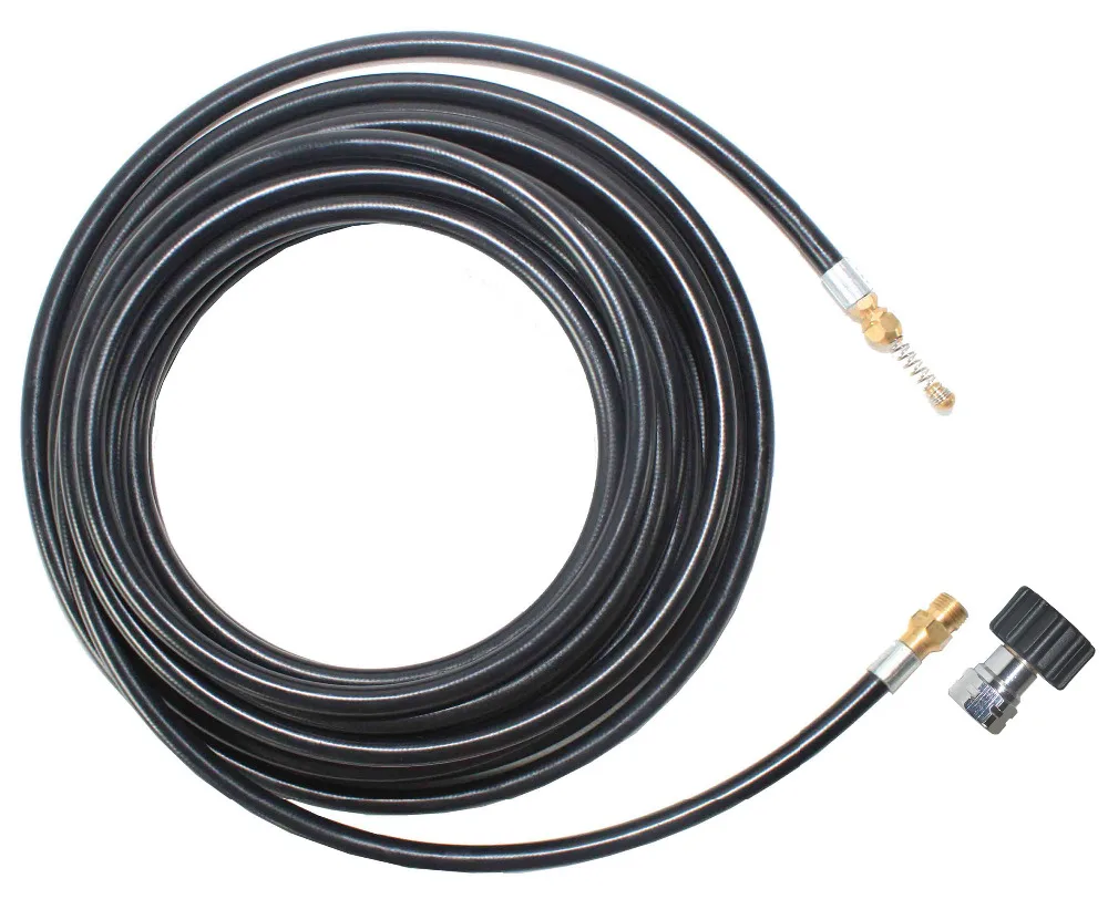 A13 16MPa/2300PSI 7.5m/25' to 25m/85' pressure washer sewer drain cleaning hose for Karcher Pro M22 female
A13 16MPa/2300PSI 7.5m/25' to 25m/85' pressure washer sewer drain cleaning hose for Karcher Pro M22 female