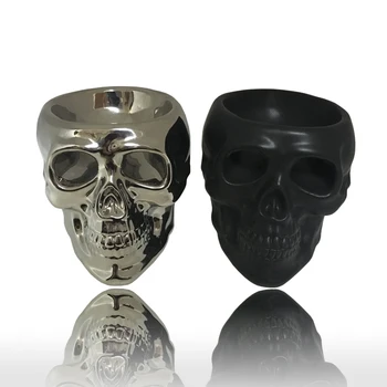 Ceramic Hollow Skeleton Skull Candle Holder Ornaments Party Bar Ktv Ornaments Sliver / Black Human Head Jewelry Storage Jar
Ceramic Hollow Skeleton Skull Candle Holder Ornaments Party Bar Ktv Ornaments Sliver / Black Human Head Jewelry Storage Jar