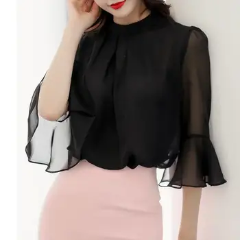 Woman Spring Plus Size Chiffon Blouse Female Fall Oversized Hedging Loose Shirts Lady Ruffles Shirt Women Summer Camisa De Gasa 
Woman Spring Plus Size Chiffon Blouse Female Fall Oversized Hedging Loose Shirts Lady Ruffles Shirt Women Summer Camisa De Gasa