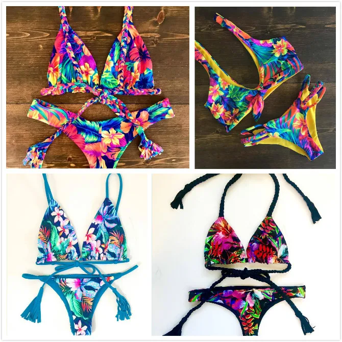 2019 New Sexy Bandeau Bikini Set Women Swimwear Push Up Swimsuit Female Bathing Suit Striped Bottom Brazilian Bikini Swim Suit
2019 New Sexy Bandeau Bikini Set Women Swimwear Push Up Swimsuit Female Bathing Suit Striped Bottom Brazilian Bikini Swim Suit