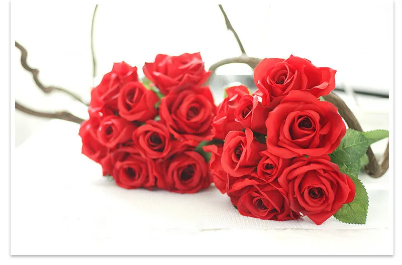 roses artificial flower bouquet wedding party decoration (24)