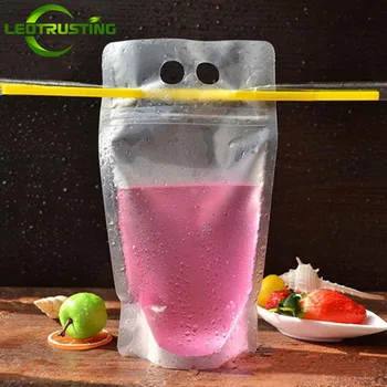 Leotrusting 100pcs New 200-500ml Frosted Plastic Drinking Bag Beverage Juice Milk Coffee Bag with Convenient Handle and Holes
Leotrusting 100pcs New 200-500ml Frosted Plastic Drinking Bag Beverage Juice Milk Coffee Bag with Convenient Handle and Holes