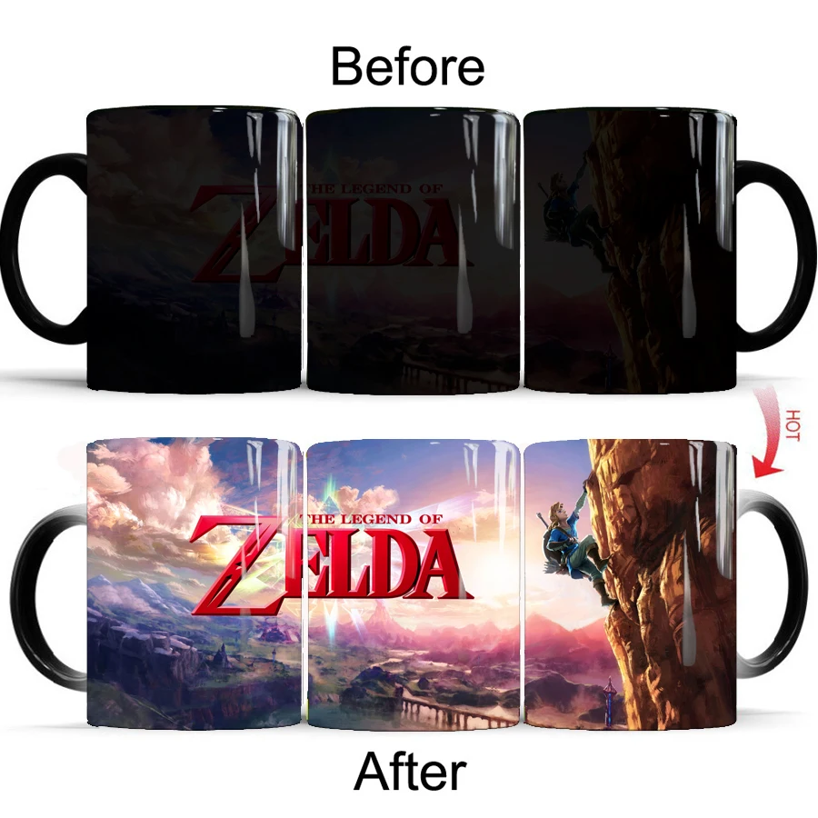 The Legend of Zelda: Breath of the Wild Mug 350ml ceramic hot Sensitive mugs color changing mug Tea cup Friends Gift
The Legend of Zelda: Breath of the Wild Mug 350ml ceramic hot Sensitive mugs color changing mug Tea cup Friends Gift