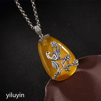 KJJEAXCMY Fine jewelry S990 pure silver peacock peacock hollowed mosaic jade blue sand stone Hong Kong Jade Pendant
KJJEAXCMY Fine jewelry S990 pure silver peacock peacock hollowed mosaic jade blue sand stone Hong Kong Jade Pendant