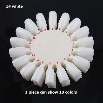 False Nail Art Tips Display 10pcs/set 18tips Natural White&Clear Practice Wheel Polish Color Chart Board Manicure Nail Tools
False Nail Art Tips Display 10pcs/set 18tips Natural White&Clear Practice Wheel Polish Color Chart Board Manicure Nail Tools