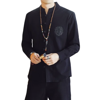 Cotton Fabric Men Shirt Long Sleeve Asian Size S - 5XL Shirt Men Chinese style mens shirts
Cotton Fabric Men Shirt Long Sleeve Asian Size S - 5XL Shirt Men Chinese style mens shirts