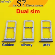 JCD Dual SIM Card Tray Slot Holder For Samsung Galaxy S7 Direct screen Repair Case Replacement Parts Sim Card Adapter
JCD Dual SIM Card Tray Slot Holder For Samsung Galaxy S7 Direct screen Repair Case Replacement Parts Sim Card Adapter