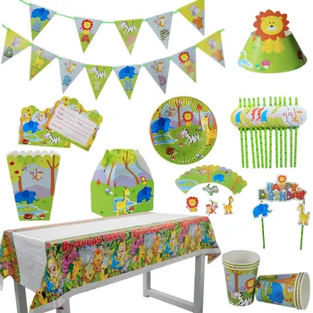 Jungle Party Tableware Happy Birthday Party Decorations Kids Safari Animal Zoo Party Supplies Boy 1st Birthday Party Decor
Jungle Party Tableware Happy Birthday Party Decorations Kids Safari Animal Zoo Party Supplies Boy 1st Birthday Party Decor