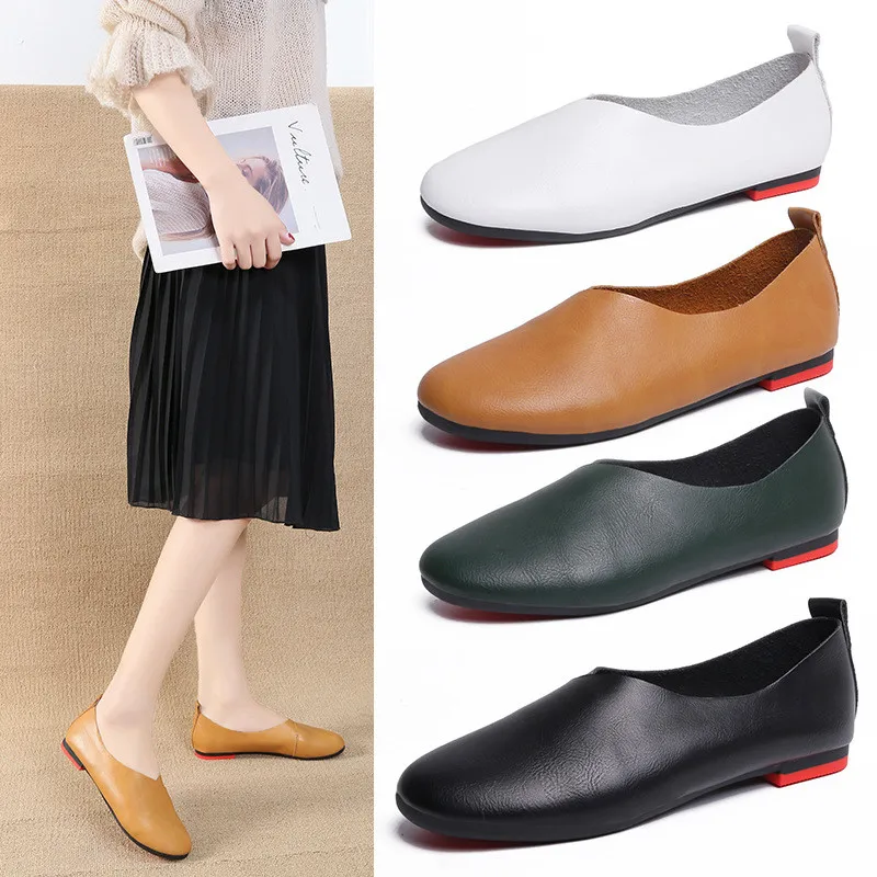 HEEGRAND Woman Ballet Flats Heels Soft Leather Shoes Slip On Loafers Women Flats Women Fashion Shoes Plus Size 35-43 XWD7749
HEEGRAND Woman Ballet Flats Heels Soft Leather Shoes Slip On Loafers Women Flats Women Fashion Shoes Plus Size 35-43 XWD7749