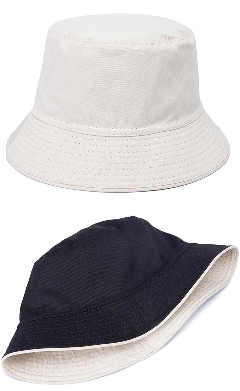 Fashion Double Sides Bucket Hat Custom Cotton Reversible Bucket Sun Hat Cap Fishing Hat
Fashion Double Sides Bucket Hat Custom Cotton Reversible Bucket Sun Hat Cap Fishing Hat