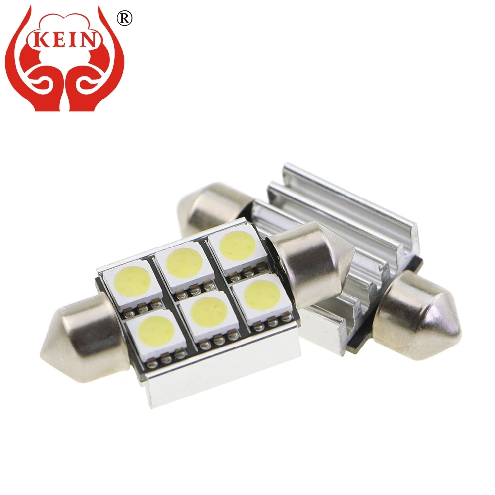 KEIN 2PCS c5w Festoon LED 36mm 39mm 41mm c3w c10w 5050 6SMD LED Car Auto Reading License Plate Trunk Bulb Vehicle Lamp Light 12V
KEIN 2PCS c5w Festoon LED 36mm 39mm 41mm c3w c10w 5050 6SMD LED Car Auto Reading License Plate Trunk Bulb Vehicle Lamp Light 12V