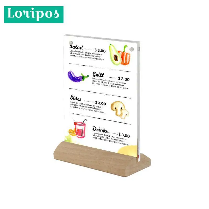 A5 Wooden Stand Magnetic Acrylic Photo Frame Menu Card Holder Table Sign Display Stand T-type Advertising Poster Label Frame
A5 Wooden Stand Magnetic Acrylic Photo Frame Menu Card Holder Table Sign Display Stand T-type Advertising Poster Label Frame