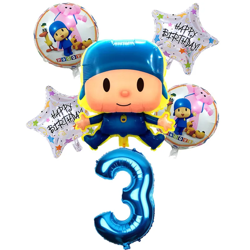 6 Pcs/set Pocoyo Balloons Foil Balloon Children's Day Supplies Baby Shower Birthday Party Air Balloons Decoration Globos toys
6 Pcs/set Pocoyo Balloons Foil Balloon Children's Day Supplies Baby Shower Birthday Party Air Balloons Decoration Globos toys