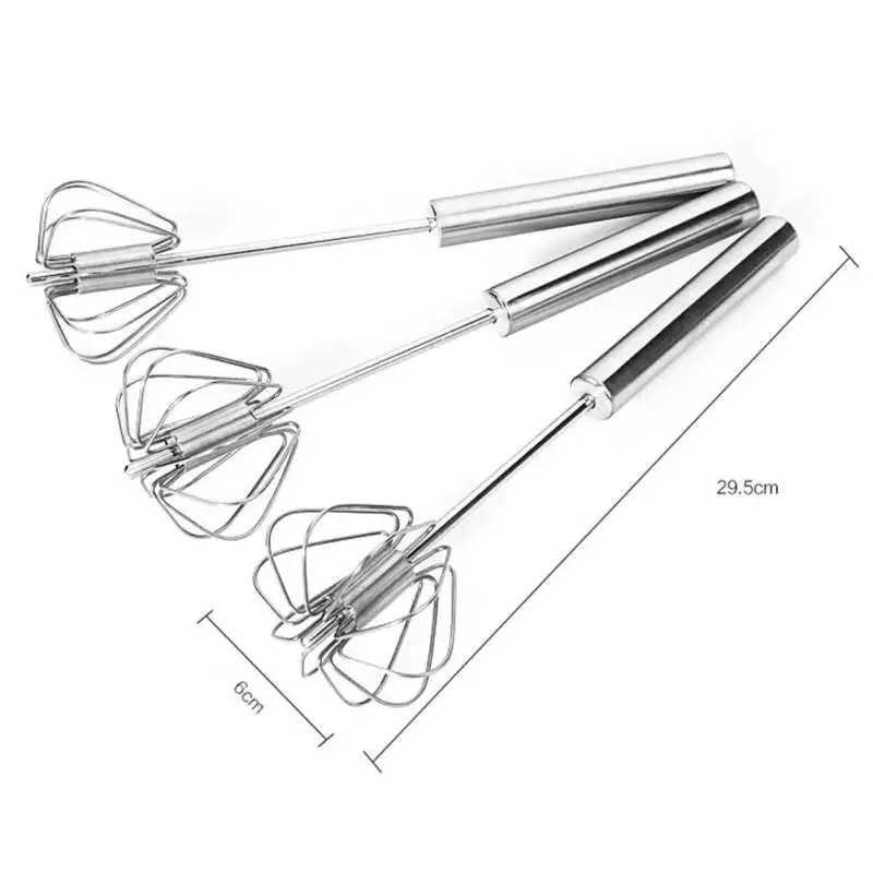 1pcs Stainless Steel Whisk Stirrer Mixing Mixer Egg Beater Foamer Rotate Whisk Hand Blender Egg Cream Stirring Kitchen Tools
1pcs Stainless Steel Whisk Stirrer Mixing Mixer Egg Beater Foamer Rotate Whisk Hand Blender Egg Cream Stirring Kitchen Tools