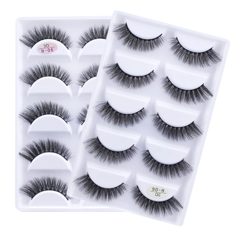 NEW 5 pairs 100% Real Fake Mink Eyelashes 3D Natural False Eyelashes 3d Mink Lashes Soft Eyelash Extension Makeup Kit Cilios H06
NEW 5 pairs 100% Real Fake Mink Eyelashes 3D Natural False Eyelashes 3d Mink Lashes Soft Eyelash Extension Makeup Kit Cilios H06