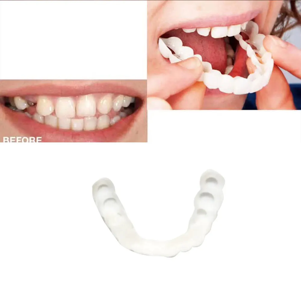 Fake Teeth Upper False Fake Tooth Cover Snap On Immediate Teeth Cosmetic Denture Care Oral Care Plastic Whitening Denture
Fake Teeth Upper False Fake Tooth Cover Snap On Immediate Teeth Cosmetic Denture Care Oral Care Plastic Whitening Denture