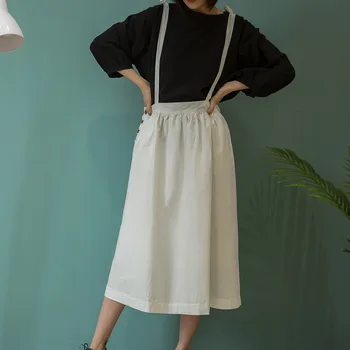 Johnature 2020 Summer New Vintage Strap Mid-calf Length Skirt Women Solid Color A-line Pockets Bow Women Strap Skirts
Johnature 2020 Summer New Vintage Strap Mid-calf Length Skirt Women Solid Color A-line Pockets Bow Women Strap Skirts