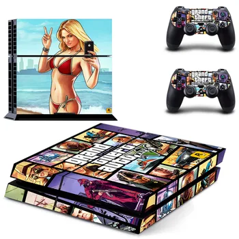 Grand Theft Auto V GTA 5 PS4 Skin Sticker Decal for Sony PlayStation 4 Console and 2 Controller Skin PS4 Sticker Vinyl Accessory
Grand Theft Auto V GTA 5 PS4 Skin Sticker Decal for Sony PlayStation 4 Console and 2 Controller Skin PS4 Sticker Vinyl Accessory